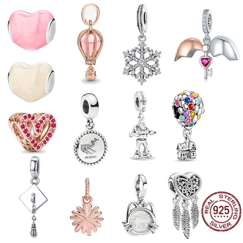 2022 Nové 925 Sterling Silver Romantický Balón Charms Fit Pôvodné Pandora Náramok Perličiek Kúzlo Náhrdelník Trinket Diy Ženy Šperky