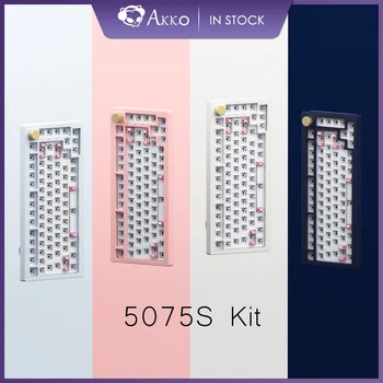 Akko 5075S Auta DIY pre Vlastné RGB Podsvietený 5-Pin Hotswap Mechanical Gaming Keyboard 75% Rozloženie s Gombík Barebone Klávesnice