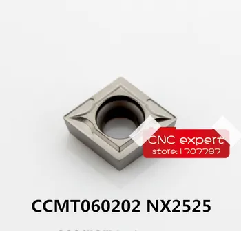 CCMT060202 NX2525/CCMT060204 NX2525/CCMT060208 NX2525. kotúč na rezanie, Vhodné pre SCLCR SCBCR SCKCR SCMCN Série Sústruh Nástroj